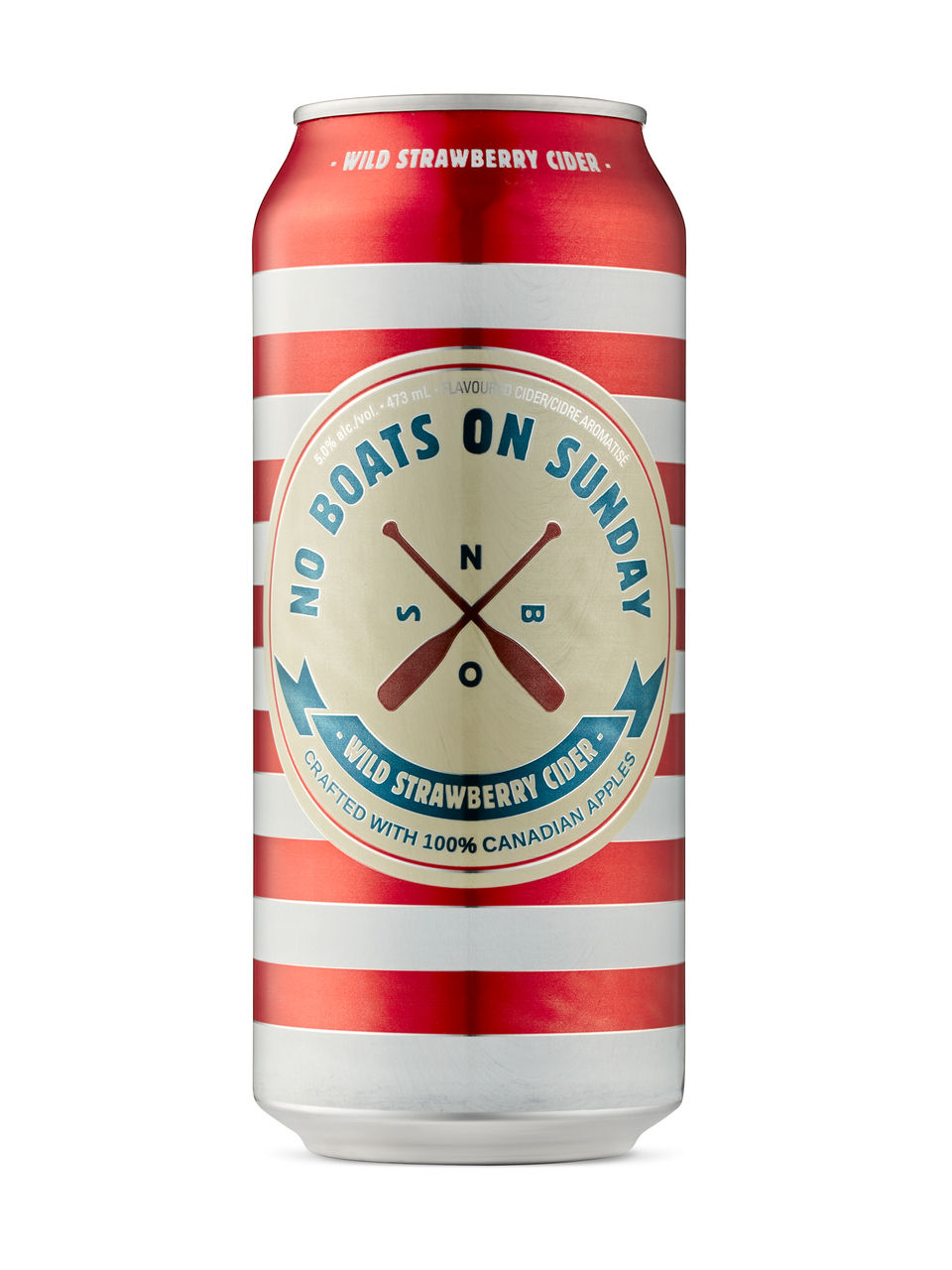 No Boats On Sunday Wild Strawberry Cider Ontario 473ml