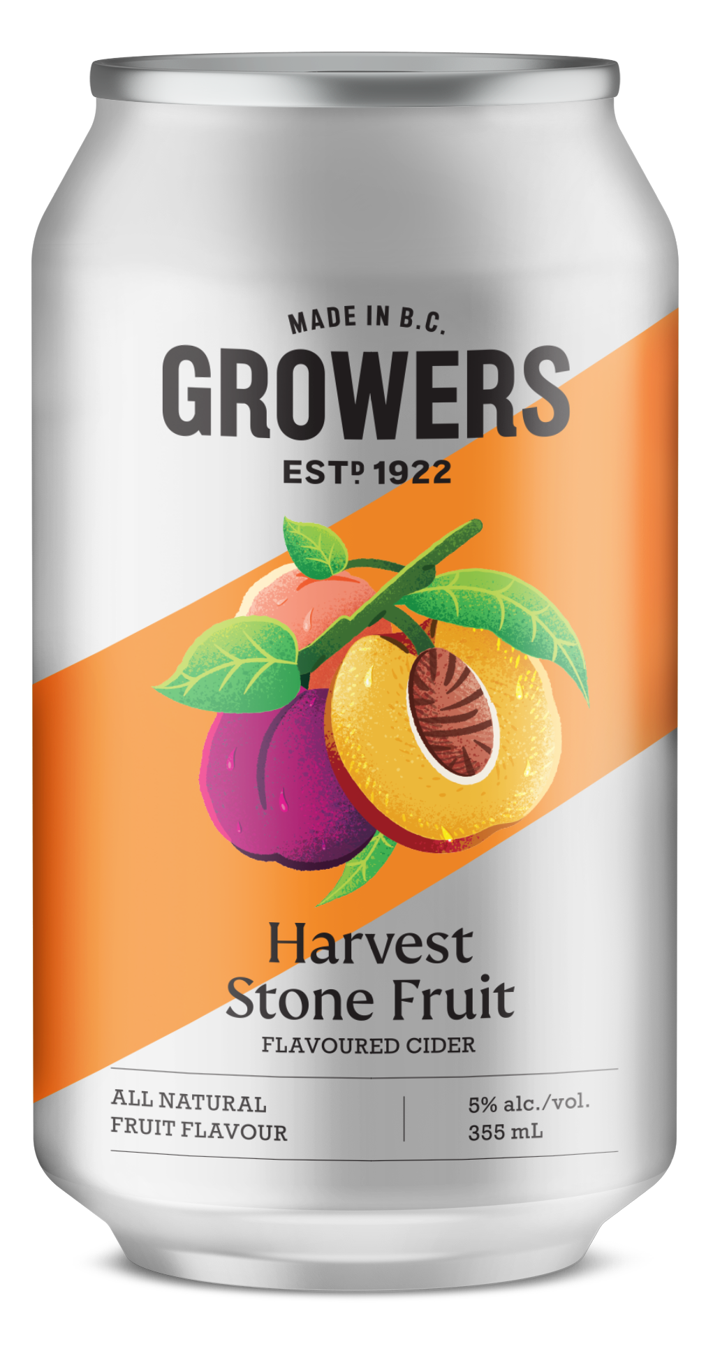 Growers Harvest Stone Fruit Cider British Columbia 6x355ml