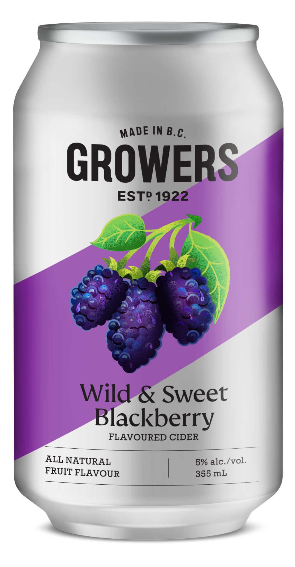Growers Blackberry Cider British Columbia 6x355ml