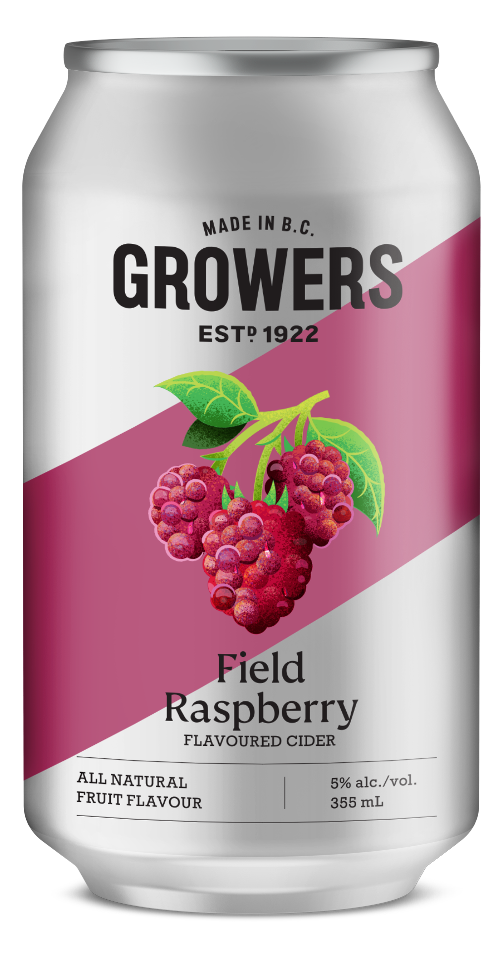 Growers Field Raspberry Cider British Columbia 6x355ml