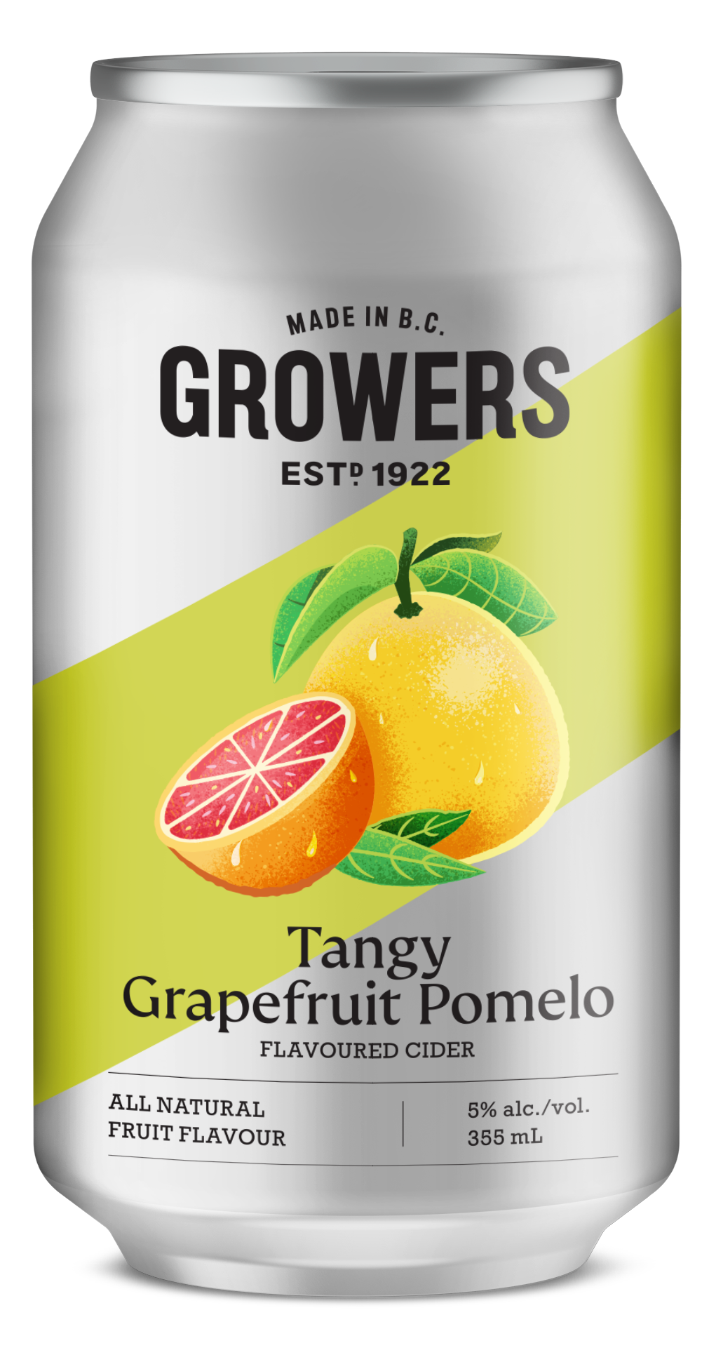 Growers Grapefruit Pomelo Cider British Columbia 6x355ml