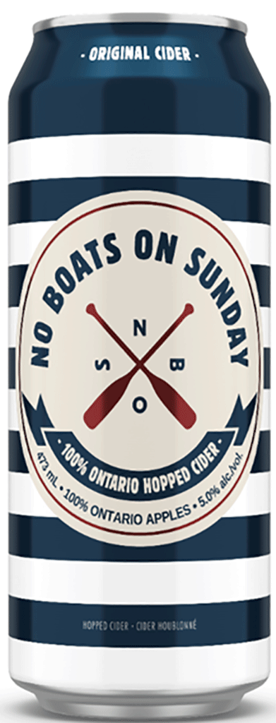 No Boats On Sunday Apple Cider Ontario 473ml